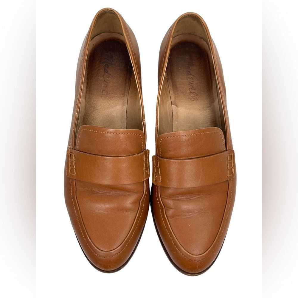 Madewell The Alex Loafer in Leather English Saddle Size 7.5 - Picture 2 of 10